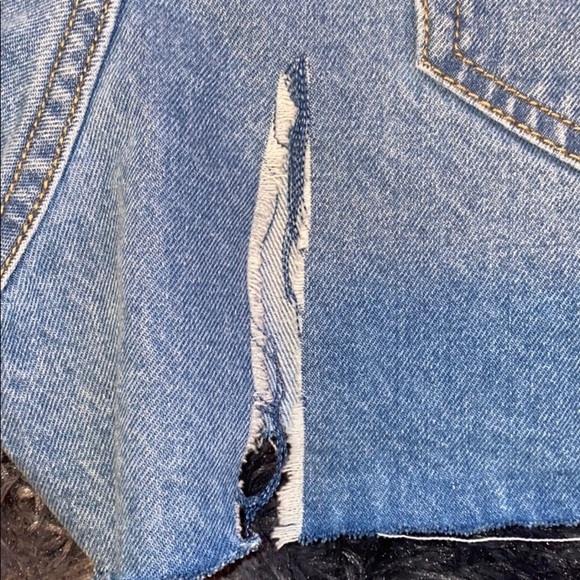 NWT  high rise Vintage shortie jeans shorts - Picture 5 of 11